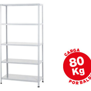 Estante Ar Storage Metalica 180X90X40 cm 5 Estantes 80 Kg Cor Branco