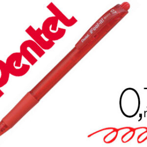 Caneta Pentel Retratil Bx417 Cor Vermelha