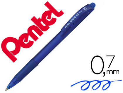 Caneta Pentel Retratil Bx417 Cor Azul