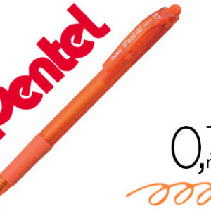 Caneta Pentel Retratil Bx417 Cor Laranja