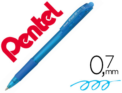 Caneta Pentel Retratil Bx417 Cor Azul Ceu