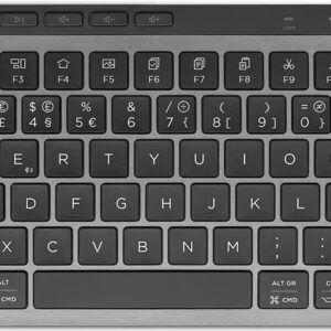 Teclado Flexi Mini Wireless RF 2.4GHz + Bluetooth 5.1 Multi-Device PT (Cinzento) - OFFY