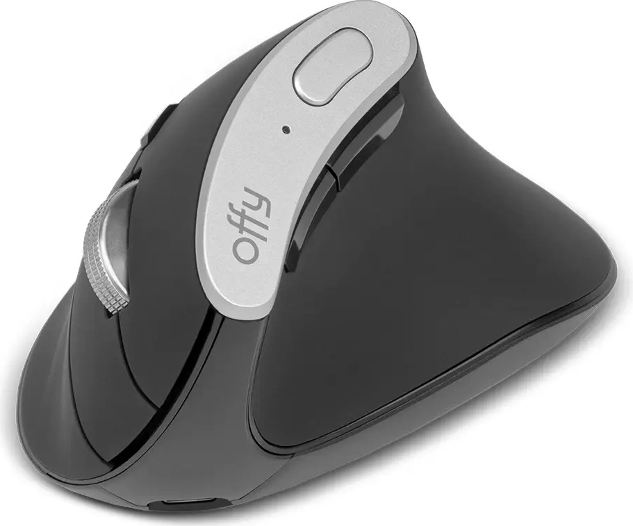 Rato Óptico Vexi Vertical Ergonomic Wireless/Bluetooth 4800DPI (Preto) - OFFY