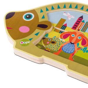 Oops Puzzle Madeira 4 pçs Cidade