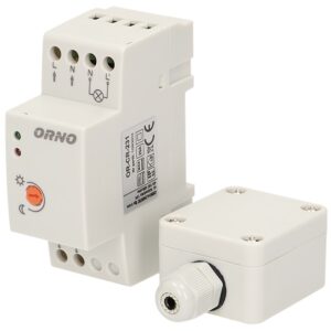 Sensor Crepuscular c/ Sonda Externa para Calha DIN para Chassis (220VAC 3000W) - ORNO