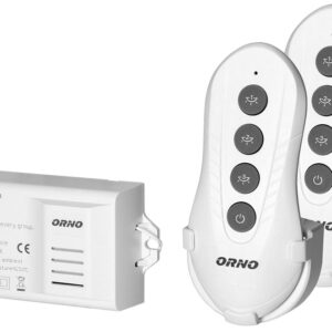 Kit Emissor Receptor 3 Canais 433Mhz c/ 2x Comandos - ORNO