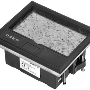 Caixa de Ch?o p/ Tomadas de M?dulo 4x 45 x 45mm / 8x 22,5 x 45mm (Preto) - ORNO