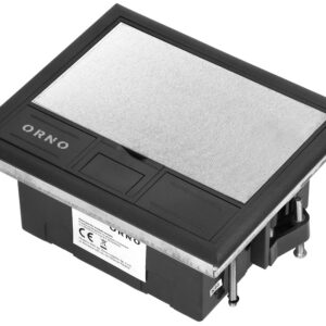 Caixa de Ch?o p/ Tomadas de M?dulo 4x 45 x 45mm / 8x 22,5 x 45mm (Preto) - ORNO