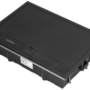 Caixa de Ch?o p/ Tomadas de M?dulo 8x 45 x 45mm / 16x 22,5 x 45mm (Preto) - ORNO