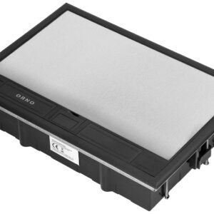 Caixa de Chão p/ Tomadas de Módulo 8x 45 x 45mm / 16x 22,5 x 45mm (Preto) - ORNO