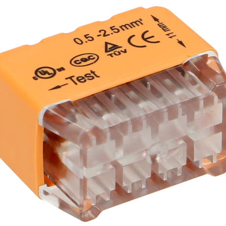 Pack 50x Ligadores Rápidos p/ 8 Fios (Ø 0,75 ~ 2,5mm²) - ORNO