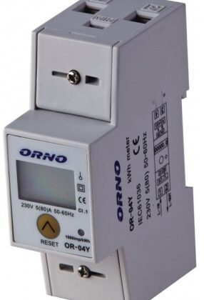 Medidor Digital de Custos de Energia p/ Calha DIN (Monofásico) 5(80)A - ORNO