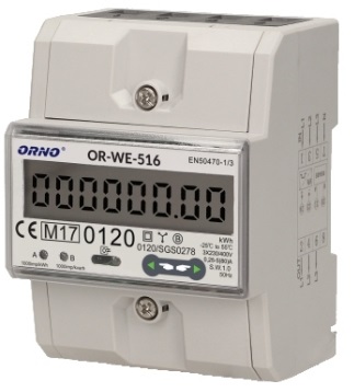 Medidor Digital Custos Energia RS485 e MID p/ Calha DIN (Trifásico) 5(80)A - ORNO