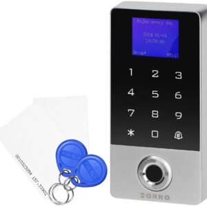 Leitor de Controlo de Acessos Wi-Fi Tuya (Código, RFID, Cartão e Impresão Digital) IP68 - ORNO