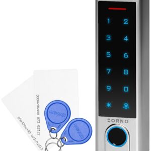 Leitor de Controlo de Acessos Wi-Fi Tuya (C?digo, RFID, Cart?o e Impres?o Digital) IP68 - ORNO