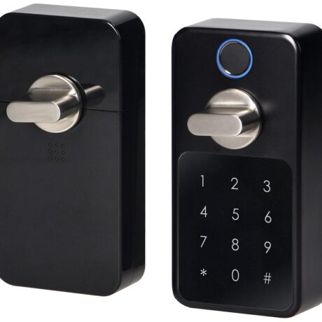 Fechadura Inteligente Bluetooth c/ Código de Acesso e Impressão Digital (Preto) - ORNO