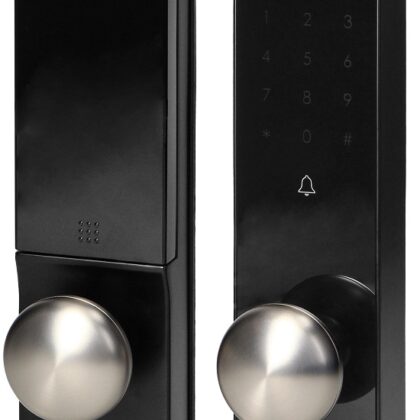 Fechadura Inteligente Bluetooth c/ Código de Acesso e Impressão Digital (Preto) - ORNO