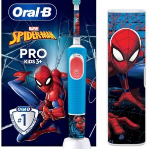 Escova de Dentes Elétrica Vitality Pro Kids Spiderman (Azul/Vermelho) - ORAL-B