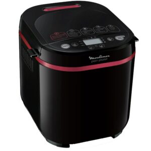 M?quina de P?o 720W 17 Programas e 3 s/ Gl?ten (Preto) - MOULINEX