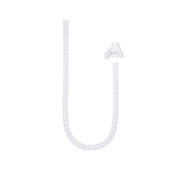 Organizador de Cabos em Espiral Nanocable 10.36.0002-W 2 metros Branco