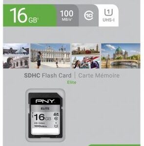 Cartão de Memória SDHC 16GB (Classe 10) - PNY