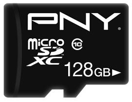 Cartão de Memória MicroSDXC 128GB (Classe 10) - PNY