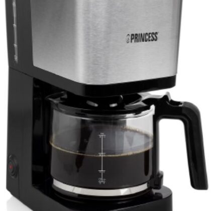 Máquina de Café de Filtro 750W (Inox/ Preto) - PRINCESS