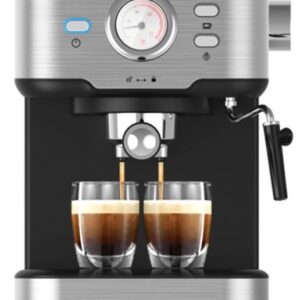 Máquina de Café Expresso e Cápsulas 1100W (Inox/Preto) - PRINCESS