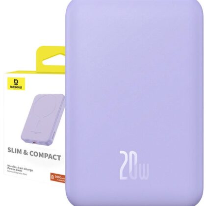 PowerBank Magnetic Mini 5000mAh 20W (Roxo) - BASEUS