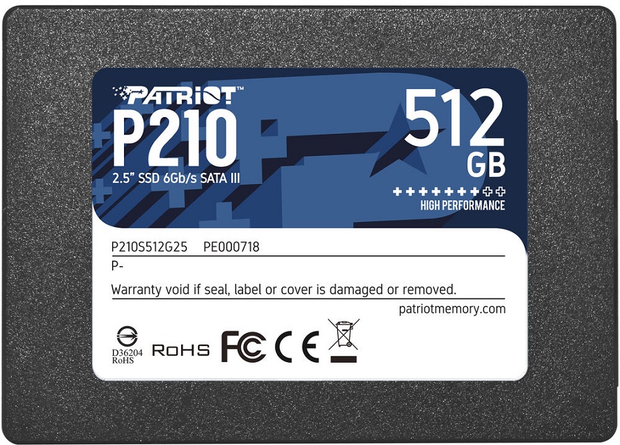 Disco SSD P210 2.5 512GB Serial ATA III - PATRIOT MEMORY