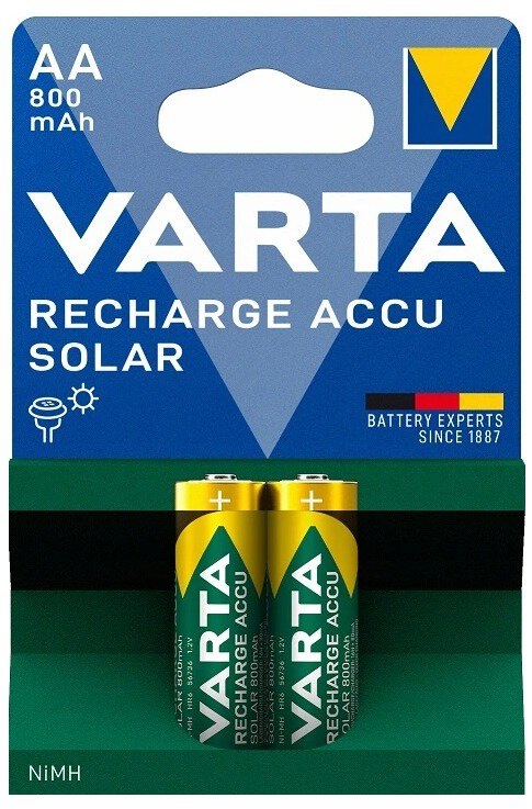 Blister 2x Pilhas Recarregáveis AA (Mignon) 800mAh - VARTA