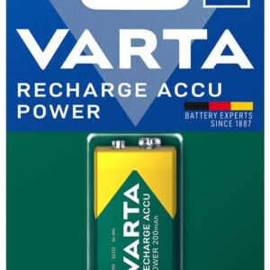 Pilha Recarregável 9V 200mAh - VARTA