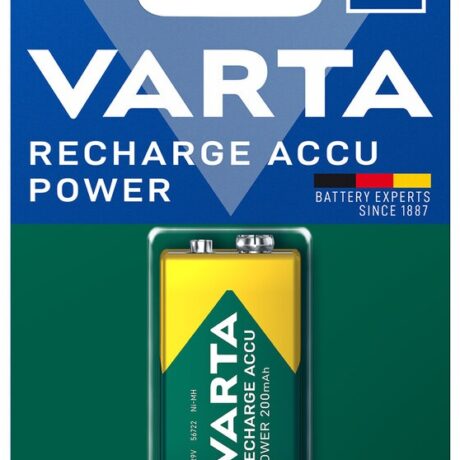 Pilha Recarregável 9V 200mAh - VARTA
