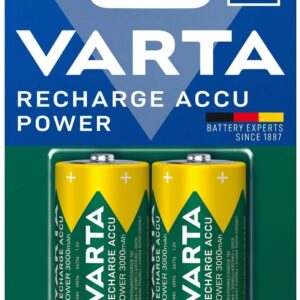 Blister 2x Pilhas Recarregáveis C 3000mAh - VARTA