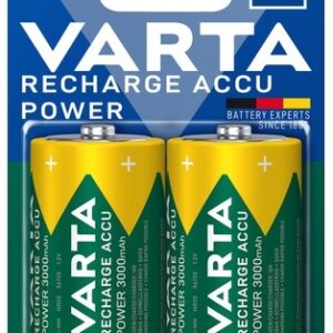 Blister 2x Pilhas Recarregáveis D (Mono) 3000mAh - VARTA