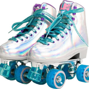 Patins Hologr?ficos de 4 Rodas Beverly (Tamanho 37) - FLAMINGUEO