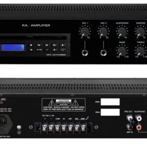 Amplificador Linha 100V 30W RMS c/ Leitor CD/MP3/USB - SHOW PA-30CH