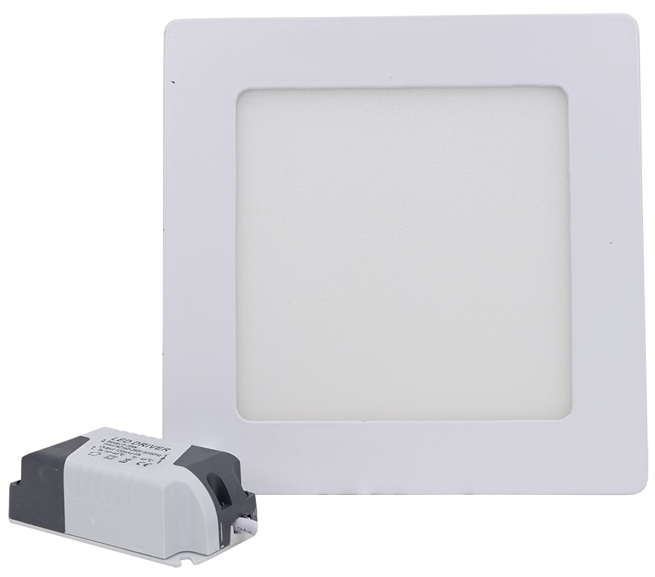 Painel de LED Quadrado (14,5 x 14,5 cm) 9W 6000K 810Lm