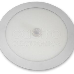 Painel de LED Redondo Ø22,5cm 18W Branco 4000K 1400Lm c/ Sensor Movimento