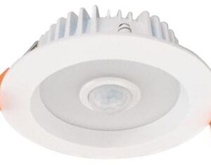 Painel de LED Redondo ?11cm 5W Branco Q. 3000K 450Lm c/ Sensor Movimento