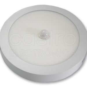 Painel de LED Redondo Superficie (? 21,5cm) 18W Branco F. 6000K 1620Lm c/ Sensor Movimento