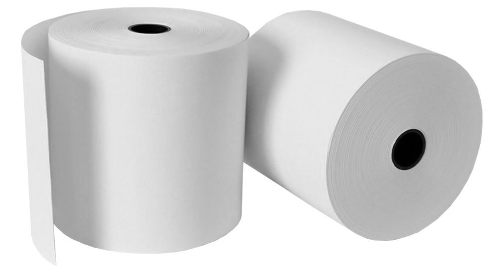 Rolo de Papel Autocopiativo 76x65mm Branco