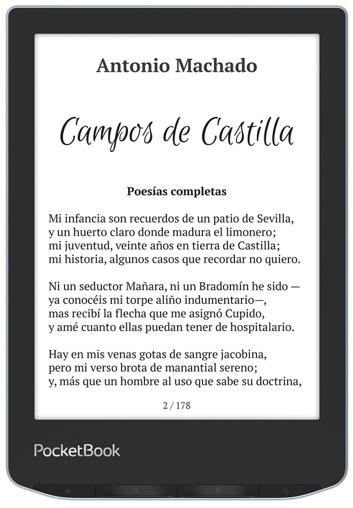 E-Book Verse 6 8GB (Azul) - POCKETBOOK