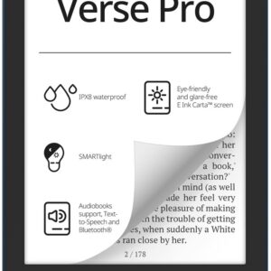 E-Book Verse Pro Ereader 6 16GB (Azul) - POCKETBOOK
