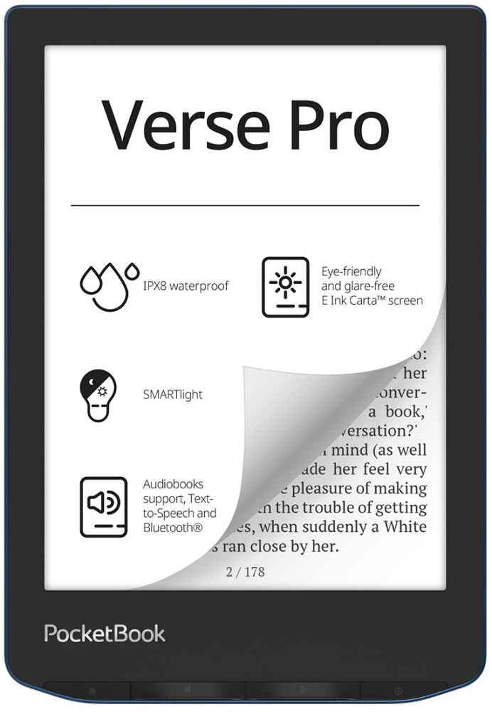 E-Book Verse Pro Ereader 6 16GB (Azul) - POCKETBOOK