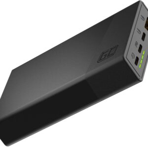 PowerBank 20000mAh USB-C PD 22.5W (3x USB-C + USB-A) c/ Fast Charging (Preto) - GREEN CELL