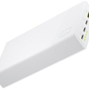 PowerBank 20000mAh USB-C PD 22.5W (3x USB-C + USB-A) c/ Fast Charging (Branco) - GREEN CELL