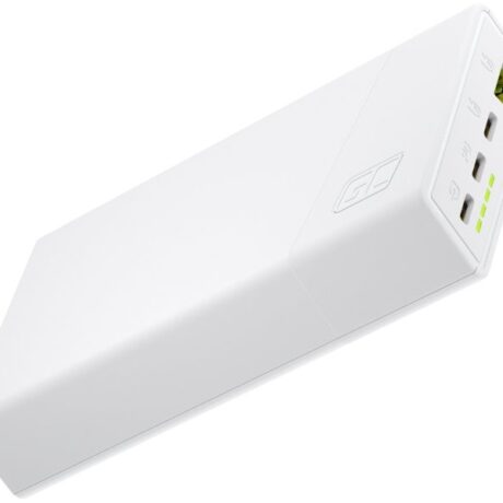 PowerBank 20000mAh USB-C PD 22.5W (3x USB-C + USB-A) c/ Fast Charging (Branco) - GREEN CELL