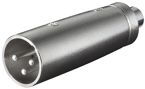 Ficha Adaptadora Canon Macho - RCA Femea