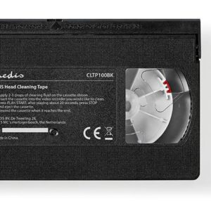 Cassete de Limpeza VHS c/ Liquido - NEDIS